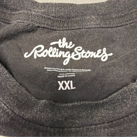 The Rolling Stone Women's XXL Crewneck Graphic Cotton Short Sleeve Tee Grey - Picture 5 of 8